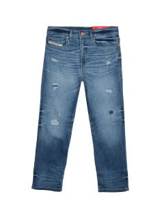 Синие джинсы с разрезами Diesel