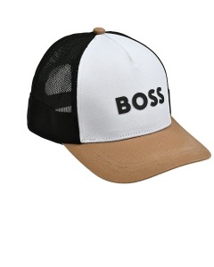 Бейсболка с черным логотипом BOSS