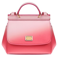 Кожаная сумка розового цвета Dolce&Gabbana