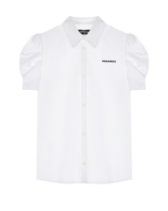 Белая рубашка с рукавами-фонариками Dsquared2