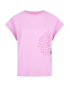 Розовая футболка с принтом "Goddes" Deha