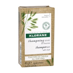 Klorane Брусковый шампунь с молочком овса, 80 г (Klorane, Ultra Gentle)