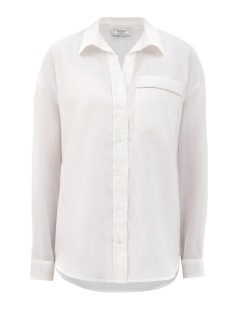 Блуза из тонкого хлопка и шелка с цепочками Punto Luce